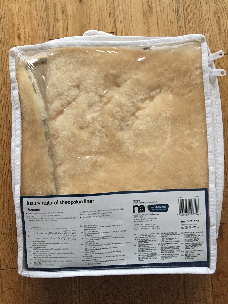 sheepskin pram liner mothercare